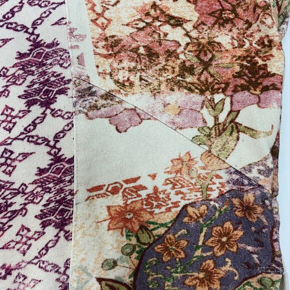 Anthropologie Pilcro Pink Patchwork Oversized Sweatshirt Size Large - Picture 16 of 16